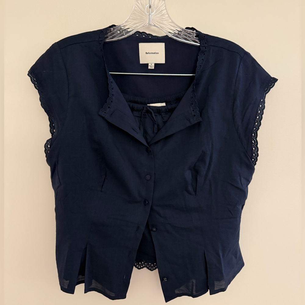 Valetta Two Piece in Navy NWOT - Picture 7 of 10